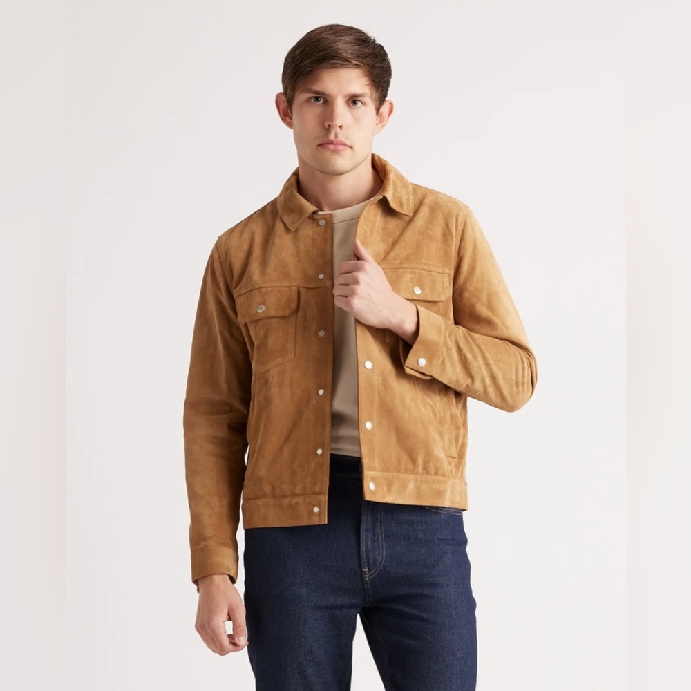 Men's Quince Suede Truckers Jacket